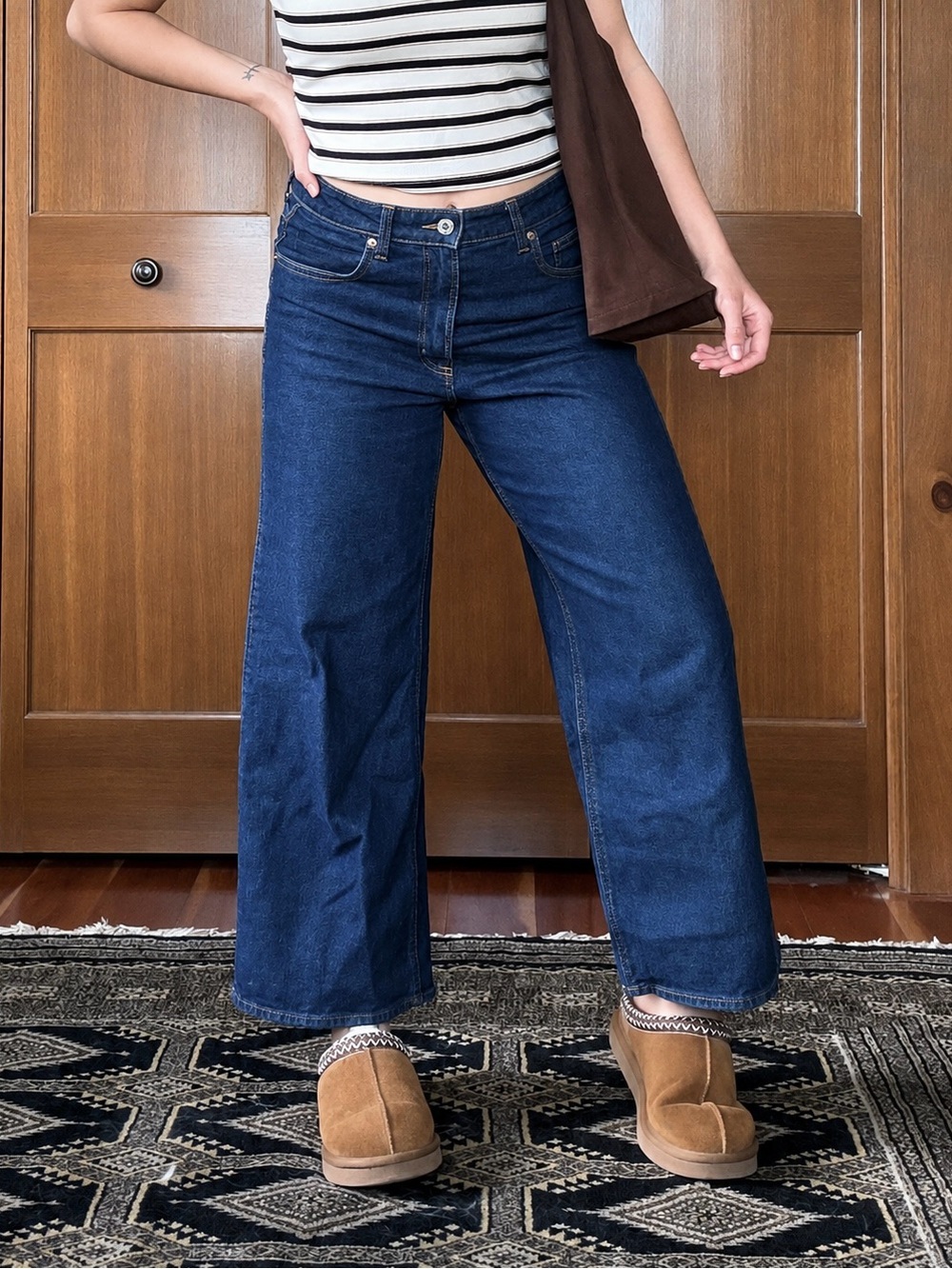 H&M Wide Leg High-Rise Jeans - Size 8